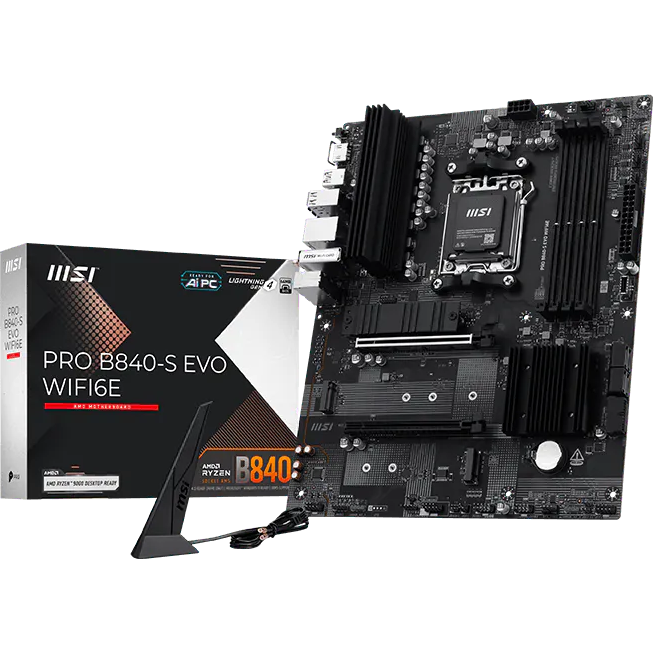 Mainboard MSI PRO B840-S EVO WIFI6E - Foto 5