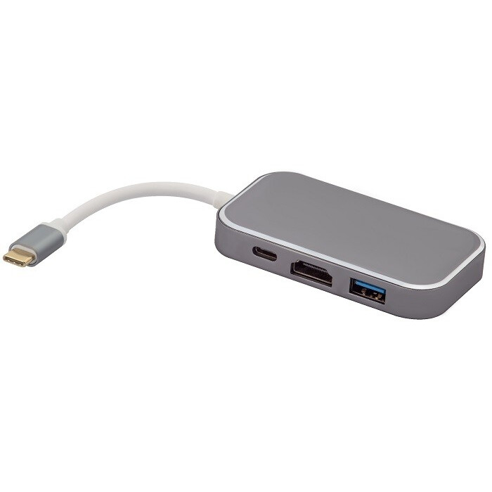 Pārejas savienojums USB Type-C - HDMI/3x USB 3.0/USB Type-C, Greenconnect GCR-CHC3USB