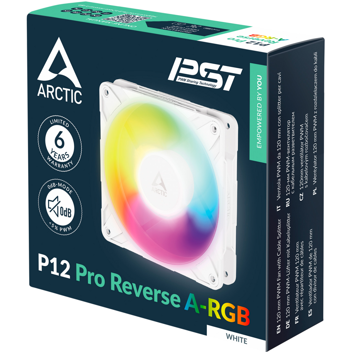 case fan Arctic P12 Pro Reverse A-RGB White - ACFAN00325A - photo 6