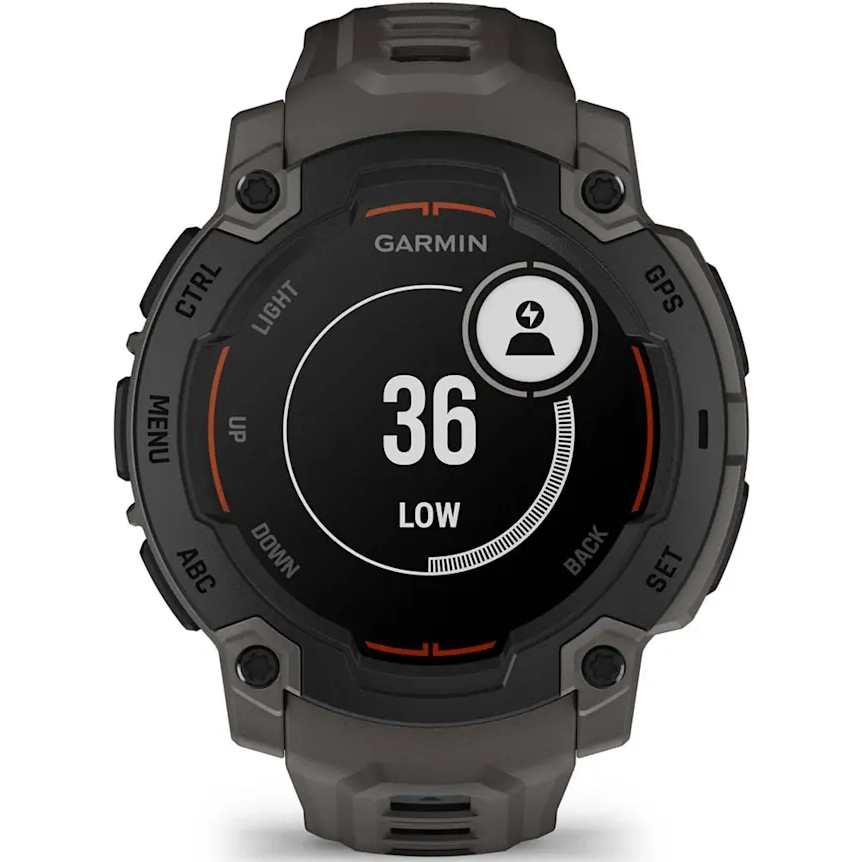 Smartuhren Garmin Instinct E 45 mm Black with Charcoal Band - 010-02933-00 - Foto 8