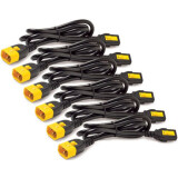 Netzkabel C13 - C14, 0.6m, APC AP8702S-WW (6 pcs)