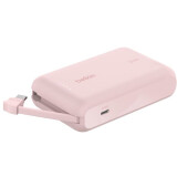 External power bank Belkin BoostCharge Power Bank 10K with Integrated Cable Pink (BPB021hqPK)