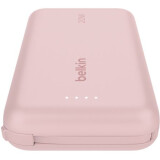 External power bank Belkin BoostCharge Power Bank 10K with Integrated Cable Pink (BPB021hqPK)