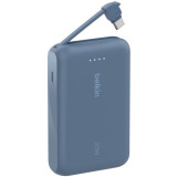 External Power Bank Belkin BoostCharge Power Bank 10K with Integrated Cable Blue (BPB021hqBL)