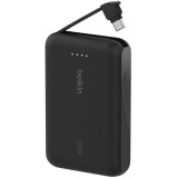 External Power Bank Belkin BoostCharge Power Bank 10K with Integrated Cable Black (BPB021hqBK)