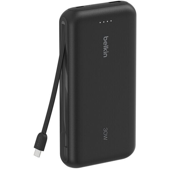 Batterie externe Belkin BoostCharge Power Bank 20K with Integrated Cable Black - BPB024hqBK - photo 2