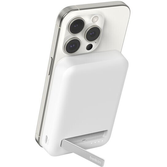 Externer Akku Belkin BoostCharge Pro Magnetic Power Bank with Qi2 15W 8K White - BPD007btWH