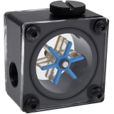 Capteur de débit pour le boucle de refroidissement par liquide Alphacool Eisfluegel flow indicator G1/4 square acetal (17350)