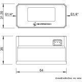 Capteur de température et de débit pour le système de refroidissement par liquide Barrowch FBFT07 Black (CH1017)