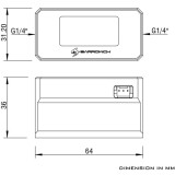 Capteur de débit pour boucle de refroidissement à liquide Barrowch FBFT07 White (CH1018)