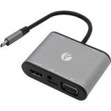 Pārejas savienojums USB Type-C - HDMI/3xUSB/VGA/Audio, VCOM CU425M