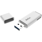 USB zibatmiņa 64Gb Netac U185 USB3.0 White (NT03U185N-064G-30WH)
