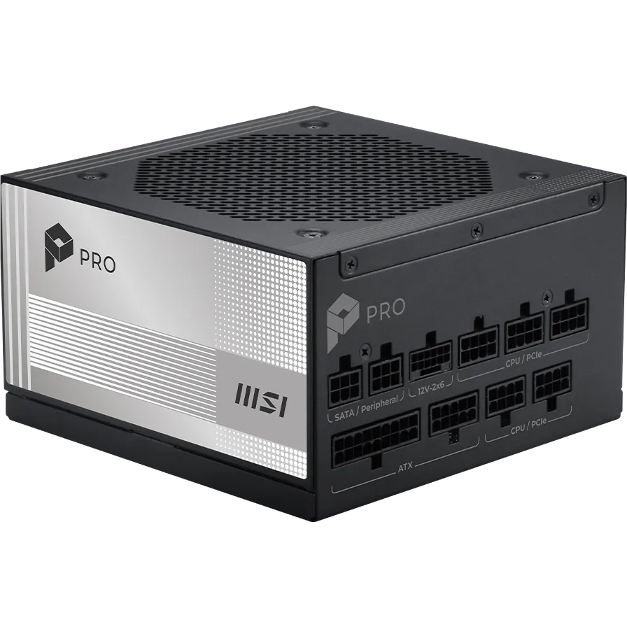Alimentation électrique 850W MSI PRO A850PL PCIE5 - 306-7ZPLY