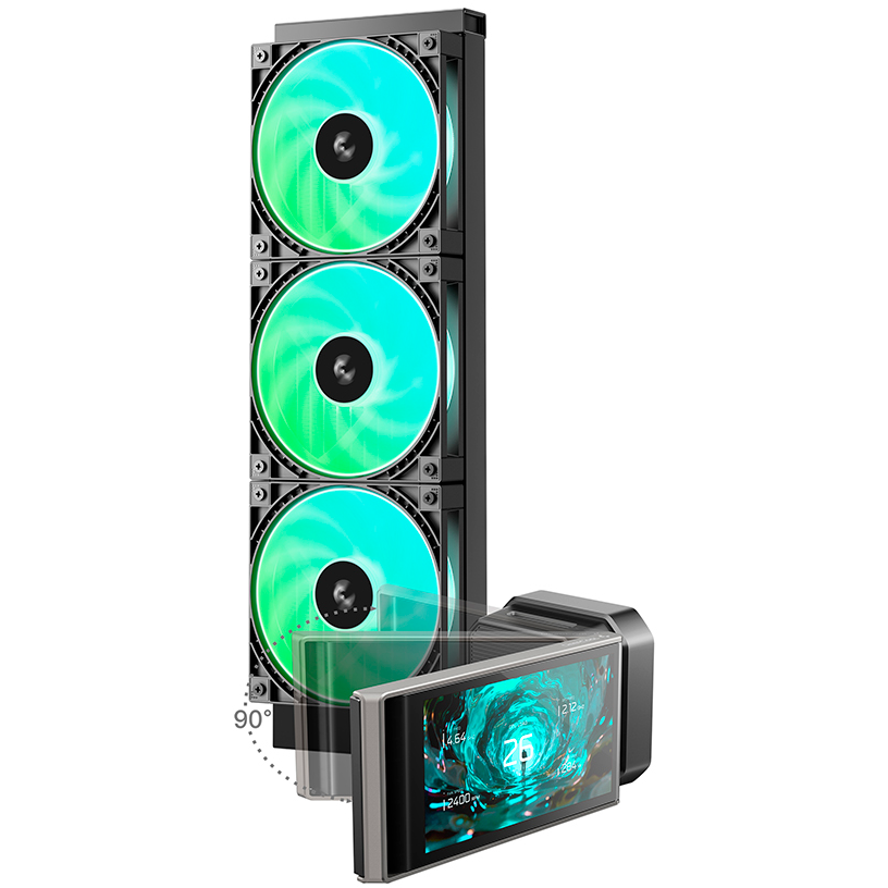 Système de refroidissement liquide DeepCool LT360 VISION ARGB - R-LT360VISION-BKAMMC-G-1 - photo 2