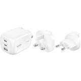 Network charging device Belkin BoostCharge Pro 3-Port GaN 100W White + Travel Adapter Kit (WCH016hqWH)