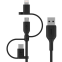 Kabel USB - microUSB/USB Type-C/Lightning, 1m, Belkin CAC001bt1MBK