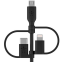 Kabel USB - microUSB/USB Type-C/Lightning, 1m, Belkin CAC001bt1MBK - Foto 2
