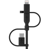 Kabel USB - microUSB/USB Type-C/Lightning, 1m, Belkin CAC001bt1MBK