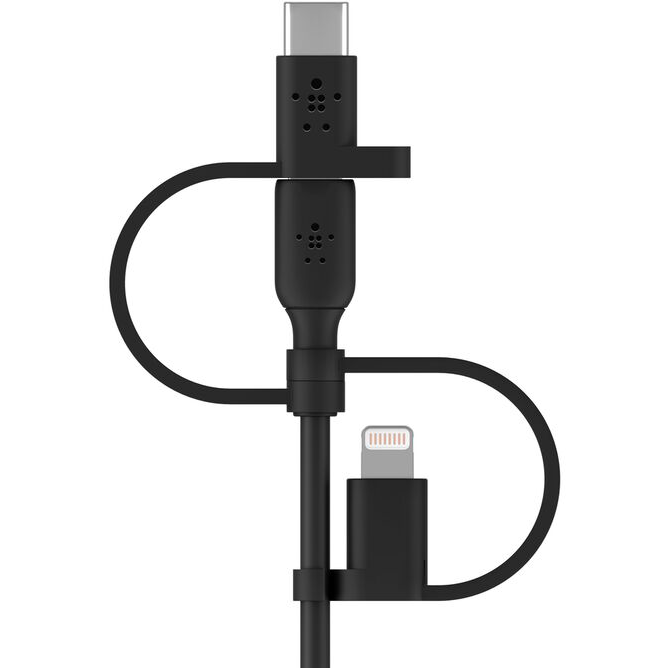 Kabel USB - microUSB/USB Type-C/Lightning, 1m, Belkin CAC001bt1MBK - Foto 4