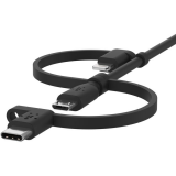 Kabel USB - microUSB/USB Type-C/Lightning, 1m, Belkin CAC001bt1MBK