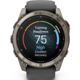 Smartwatch Garmin fenix 8 Pro 51mm Sapphire Titanium with Graphite/Black Silicone Band (010-03199-11)