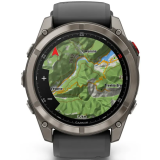 Smartwatch Garmin fenix 8 Pro 51mm Sapphire Titanium with Graphite/Black Silicone Band (010-03199-11)