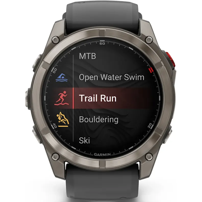 Smartwatch Garmin fenix 8 Pro 51mm Sapphire Titanium with Graphite/Black Silicone Band - 010-03199-11 - Foto 7