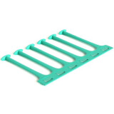 Kabeļu organizatora ķemme Hyperline CFS-6U-BL