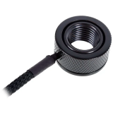 Capteur de température pour le système de refroidissement par liquide Alphacool Eiszapfen temperature sensor G1/4 IG/IG mit AG Adapter - Deep Black (17363)