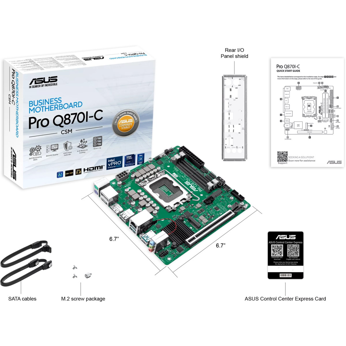 Mainboard ASUS PRO Q870I-C-CSM - Foto 5