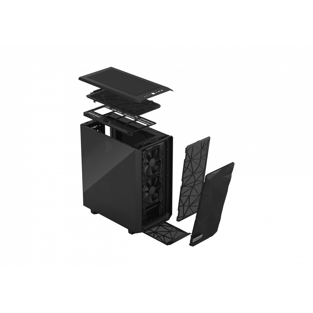 Datoru korpuss Fractal Design Meshify 2 Compact TG Dark Tint Black - FD-C-MES2C-02 - foto 14