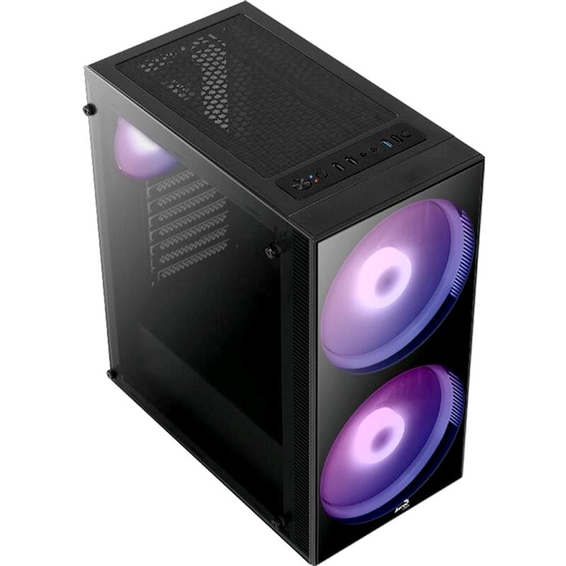 Datoru korpuss AeroCool Python-G-BK-v1 Black - EN58689 - foto 2