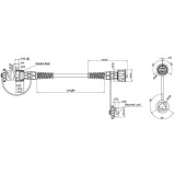 Vads Hyperline PC-IE-LPM-UTP-RJ45-RJ45-C5e-3M-BK, 3m