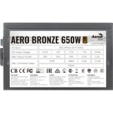 Barošanas bloks 650W AeroCool Aero Bronze