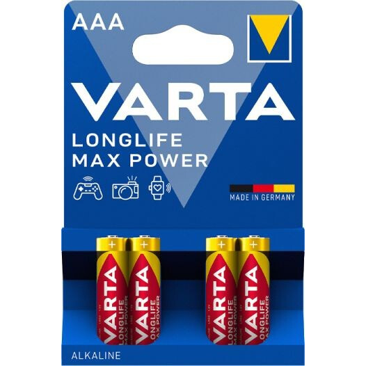 Batterie Varta Long Life Max Power (AAA, 4 шт.) - 04703101404