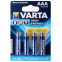Batterie Varta High Energy / Longlife Power (AAA, 4 шт.) - 04903121414