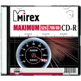 CD-R Mirex 700Mb 52x Maximum Slim Case (1pc) (201229)