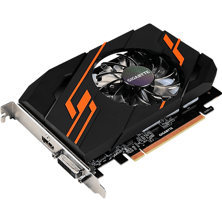 Videokarte NVIDIA GeForce GT 1030 Gigabyte 2Gb (GV-N1030OC-2GI)
