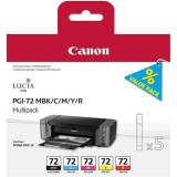 cartouche Canon PGI-72 MBK/C/M/Y/R (6402B009)