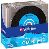 CD-R Laufwerk Verbatim 700MB 52x Vinyl Surface Slim Case (10 pcs) (43426)