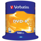 DVD-R Laufwerk Verbatim 4.7GB 16x Cake Box (100 pcs) (43549)