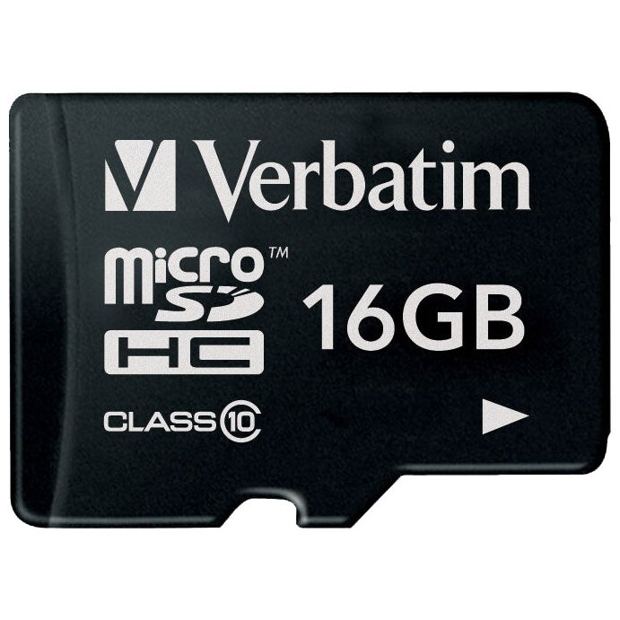 Speicherkarte 16GB MicroSD Verbatim (44010)