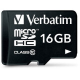 Memory card 16GB MicroSD Verbatim + SD adapter (44082)
