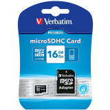 Memory card 16GB MicroSD Verbatim + SD adapter (44082)