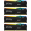 Mémoire vive 128GB DDR5 5600MHz Kingston Fury Beast RGB (KF556C40BBAK4-128) (4x32GB KIT)