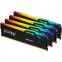 Mémoire vive 128GB DDR5 5600MHz Kingston Fury Beast RGB (KF556C40BBAK4-128) (4x32GB KIT) - photo 2