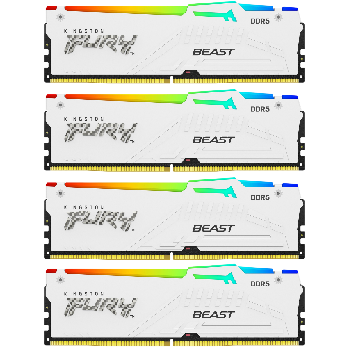 Arbeitsspeicher 128GB DDR5 5600MHz Kingston Fury Beast RGB (KF556C40BWAK4-128) (4x32GB KIT)