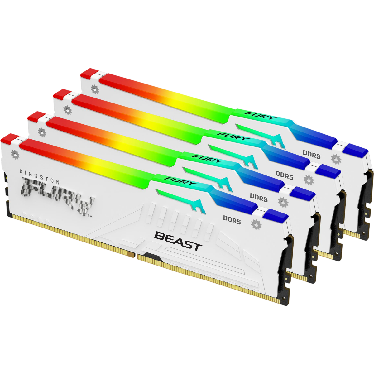 Arbeitsspeicher 128GB DDR5 5600MHz Kingston Fury Beast RGB (KF556C40BWAK4-128) (4x32GB KIT) - Foto 2