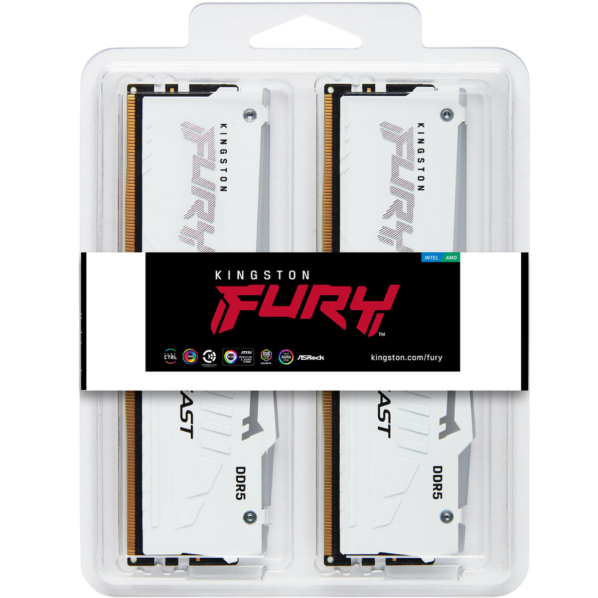 Arbeitsspeicher 128GB DDR5 5600MHz Kingston Fury Beast RGB (KF556C40BWAK4-128) (4x32GB KIT) - Foto 3