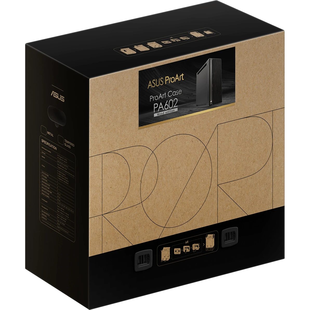 Boîtier ASUS ProArt PA602 Wood Edition Metal Panel Black - 90DC00J0-B09020 - photo 18